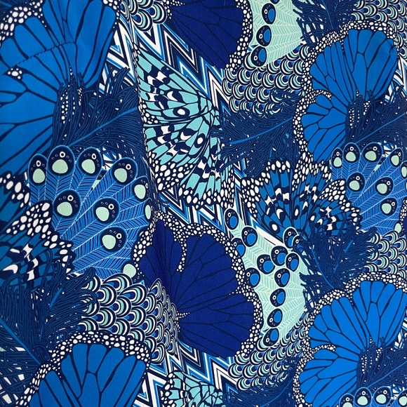 Macbeth Collection Margaret Josephs • Blue Tank Top • Gold Zipper Back • Silky - Picture 2 of 11